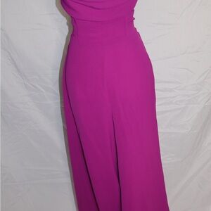 Elegant Magenta Evening Gown